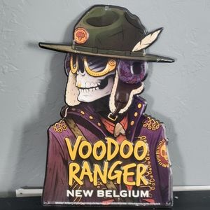 Voodoo ranger new Belgium tin beer sign